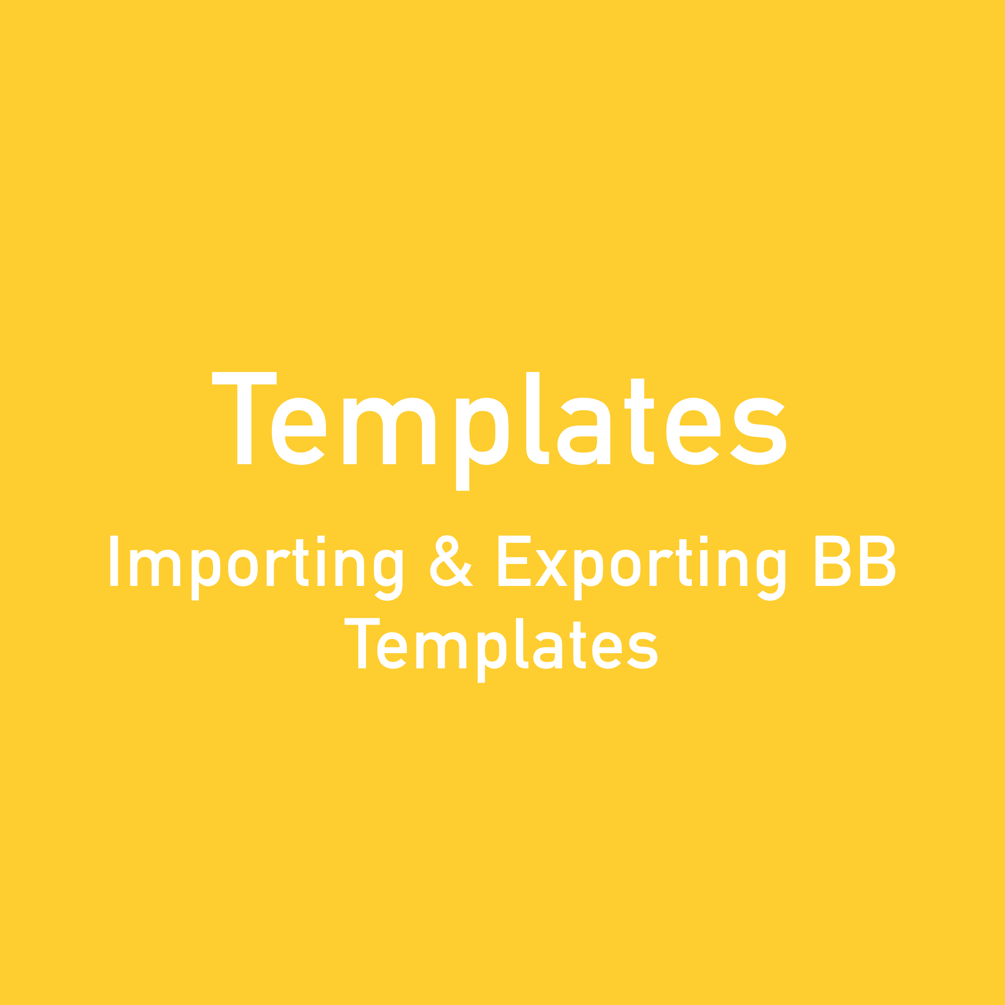 Importing and Exporting Beaver Builder templates Beaver Brains
