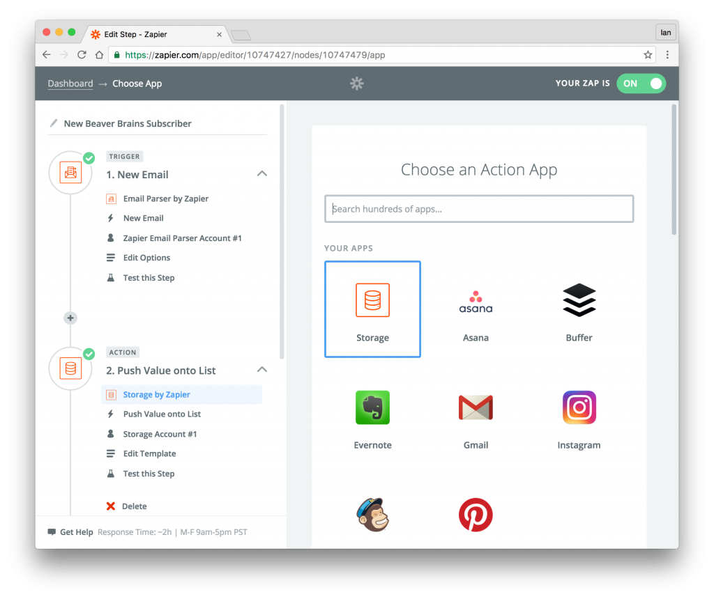 STEP 2: Save the values in Zapier storage