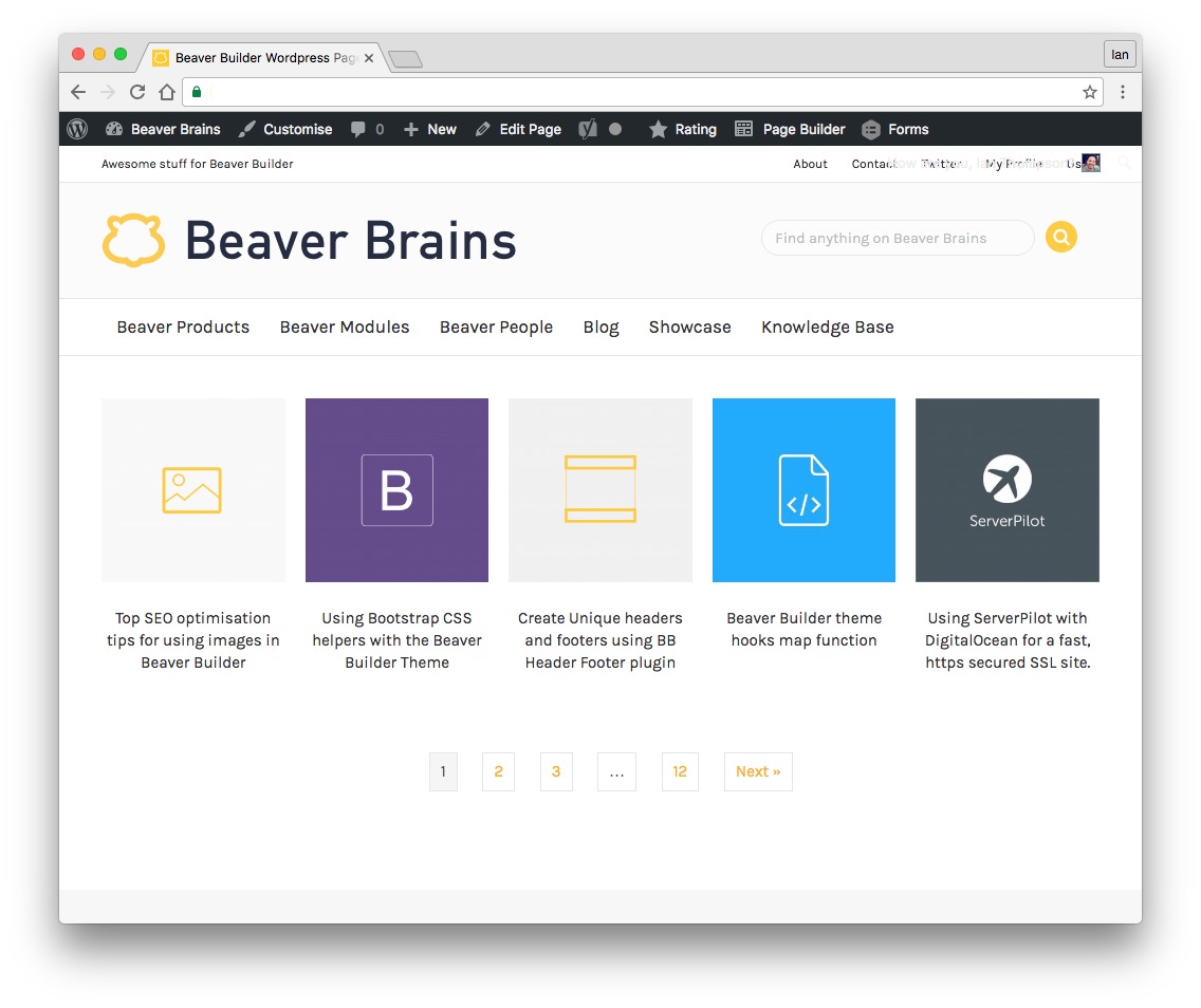 featured posts module for beaver builder grid view